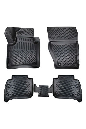 Porsche Cayenne 2023 Araca Özel Tasarım 3D Havuzlu Paspas