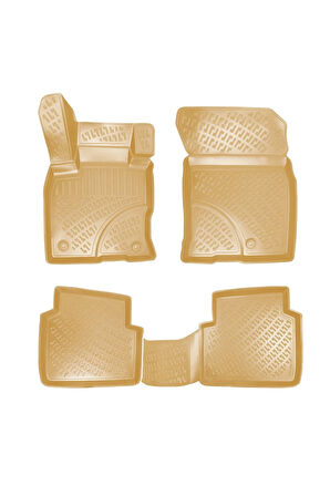 Ford Kuga 2023 Araca Özel Tasarım 3D Havuzlu Bej Paspas