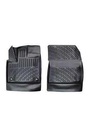 Citroen Berlingo PANELVAN (2 Parça) 2019 Araca Özel Tasarım 3D Havuzlu Paspas