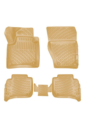 Porsche Cayenne 2023 Araca Özel Tasarım 3D Havuzlu Bej Paspas