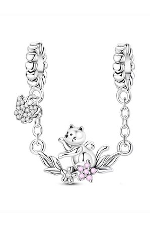 Miniş Kedi ve Kelebeği Zincir Sallantılı Charm
