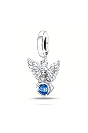 Melek Sallantılı 925 Ayar Gümüş  Charm