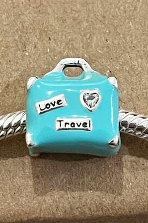  Love & Travel Seyahat Çantası 925 Ayar Gümüş Charm