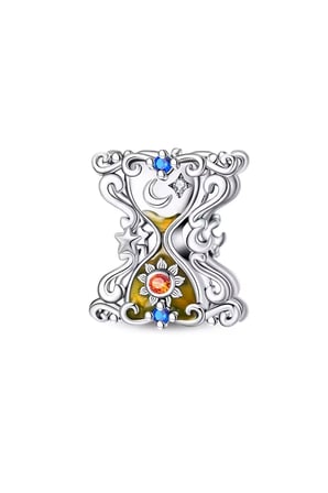 Sonsuz Döngü Kum Saati 925 Ayar  Gümüş Charm