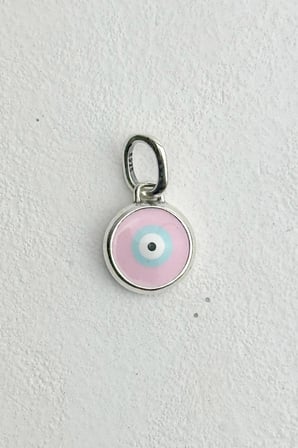 Yerli Üretim Kem Göz Sallantılı 925 Ayar Gümüş Charm