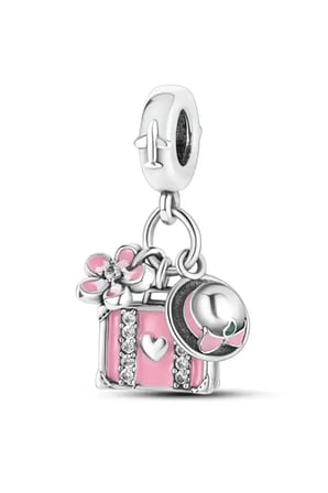Pembe Valiz , Papatya  ve Şapka Sallantılı Charm