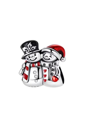Tatlı Çift Kardan Adamlar Charm