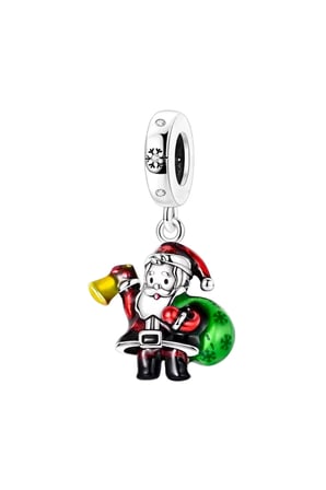 Noel Baba Çuvalıyla Sallantılı Charm
