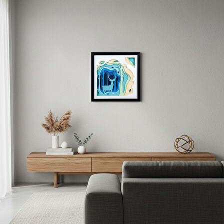 Aurora Layered Art - Doğa Silüeti Duvar Tablosu