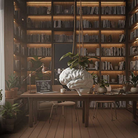 Dekoratif Beyin Saksı