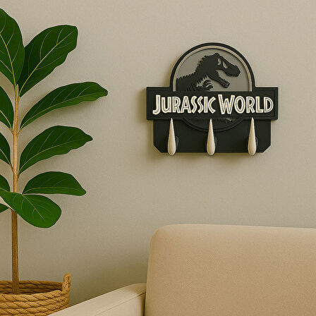 Jurassic World Temalı Duvar Askısı