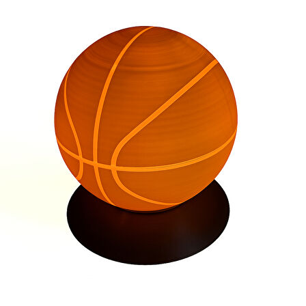 Basketbol Topu Tasarımlı LED Masa Lambası