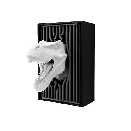 Dinozor Başlı Kitaplık Dekoru