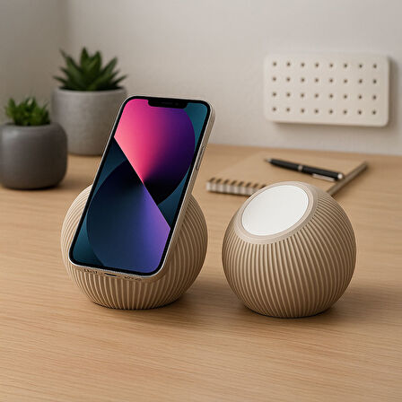 Kablosuz Şarj Destekli Telefon Standı