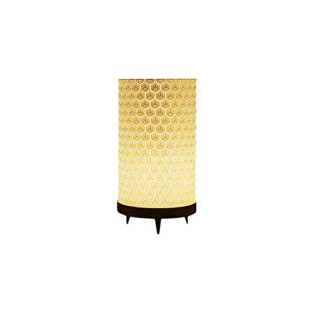Modern Geometrik Desenli Masa Lambası