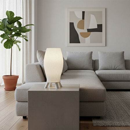 Spiral Masa Lambası – Modern Dekoratif Aydınlatma