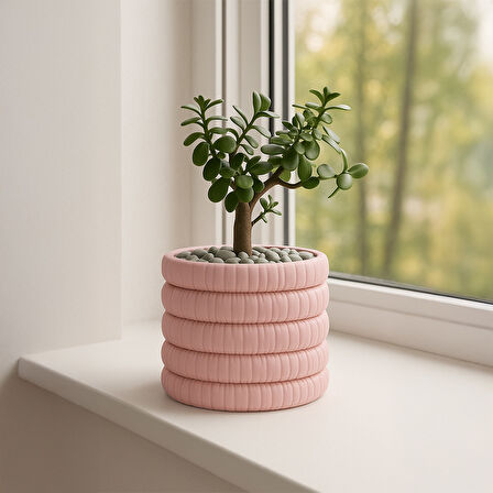 Soft Bloom Saksı – Minimal  Şıklık