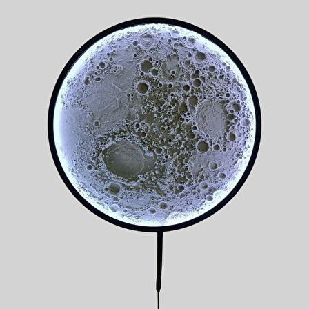 LUNAR CRATER  Ay Lamba - 50 cm Duvar Tipi Aydınlatma