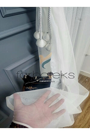 Grek Düz Sade Yeni Tasarım Yalancı Kruvaze Tül Perde