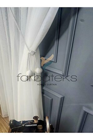 Grek Düz Sade Yeni Tasarım Yalancı Kruvaze Tül Perde