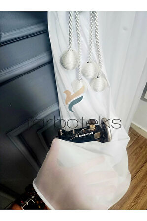 Düz Sade Krep Yeni Tasarım Yalancı Kruvaze Tül Perde