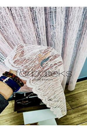 Purda Camkırıgı Rustik Tül Perde Kuşgözü Perde Rustik Tül Perde