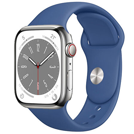 Forzacase Apple Watch Serisi 42-44-45-49 mm Uyumlu Silikon Kordon Kayış - FC005