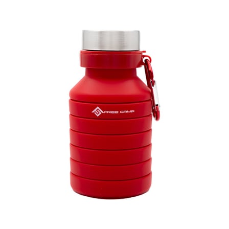 FreeCamp FC-205266-KRM Katlanır Karabinalı Matara 220 ml Kırmızı