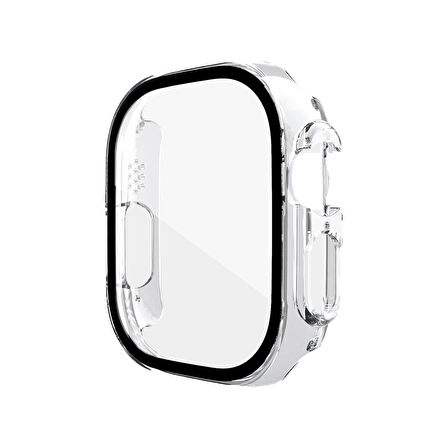 Forzacase Apple Watch 49mm Uyumlu Önü Kapalı Ekran Korumalı Sert Rubber Kılıf - FC015