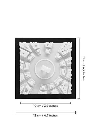 Fransa Paris Arc De Triomphe Zafer Takı Minyatür Duvar ve Masa Dekorasyonu Üç Boyutlu Mini Tablo
