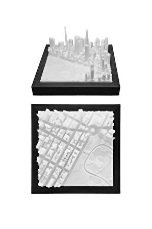 Amerika New York Central Park Minyatür Duvar ve Masa Dekorasyonu Üç Boyutlu Mini Tablo