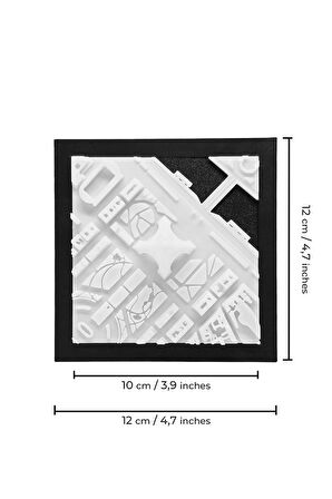 Fransa Paris Eiffel Tower Eyfel Kulesi Minyatür Duvar ve Masa Dekorasyonu Üç Boyutlu Mini Tablo