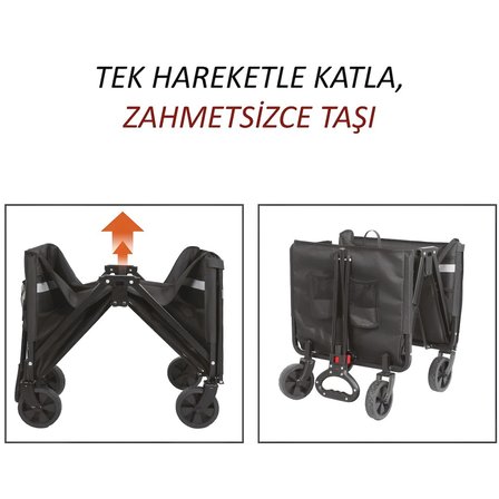FreeCamp FC-NEST-250 Nest 250 Katlanır Wagon Araba - Kamp ve Outdoor Kullanım