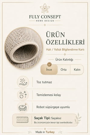 FULY CONSEPT StoneFlow Sage Mineral Kaymaz Tabanlı Saçaklı Yıkanabilir Halı Haki Yeşil Bej