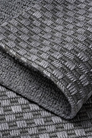 Çok Amaçlı Rulo Mikrofiber Temizlik Bezi 30x30 24 Yapraklı Desenli Gri