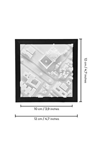 Türkiye Istanbul Sultanahmet Camii Minyatür Duvar ve Masa Dekorasyonu Üç Boyutlu Mini Tablo