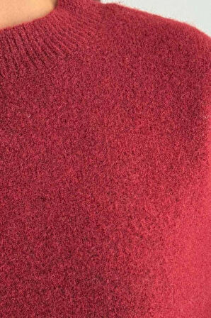 BİSİKLET YAKA ŞARDONLU TRİKO KAZAK