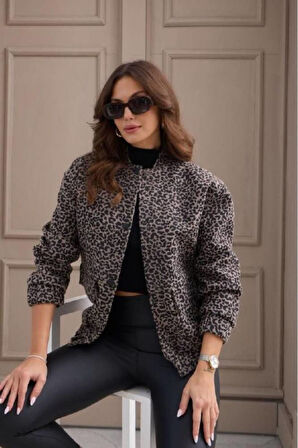 LEOPAR KAŞE ZARA MODEL BOMBER CEKET