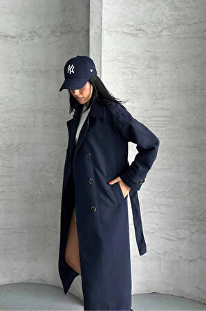 TRENÇKOT UZUN BOY KUŞAKLI VE ASTARLI PREMIUM KALİTE