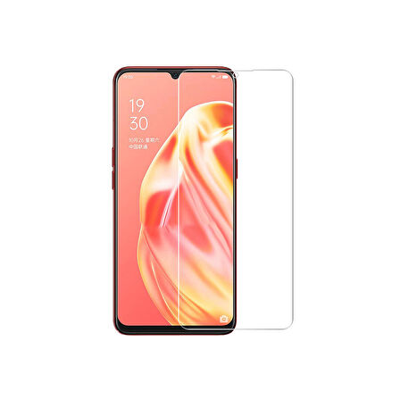 Forzacase Oppo A91 ile uyumlu Temperli Kırılmaz Cam Ekran Koruyucu - FC002