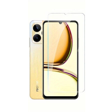Forzacase Realme C53 ile uyumlu Temperli Kırılmaz Cam Ekran Koruyucu - FC002