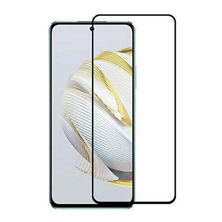 Forzacase Huawei Nova 10 SE ile uyumlu Çerçeveli Tam Kaplayan Temperli Ekran Koruyucu - FC003