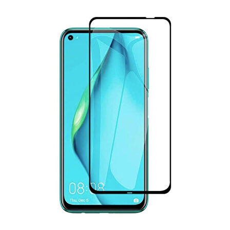 Forzacase Huawei P40 Lite ile uyumlu Çerçeveli Tam Kaplayan Temperli Ekran Koruyucu - FC003