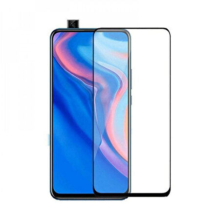 Forzacase Huawei P Smart Pro 2019 ile uyumlu Çerçeveli Tam Kaplayan Temperli Ekran Koruyucu - FC003