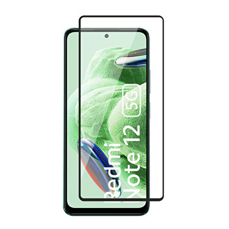 Forzacase Xiaomi Redmi Note 12 ile uyumlu Çerçeveli Tam Kaplayan Temperli Ekran Koruyucu - FC003