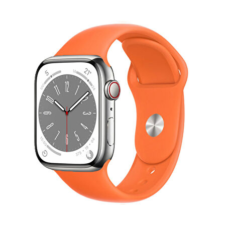 Forzacase Apple Watch 10 Series 46mm ile uyumlu Silikon Kordon Kayış - FC005