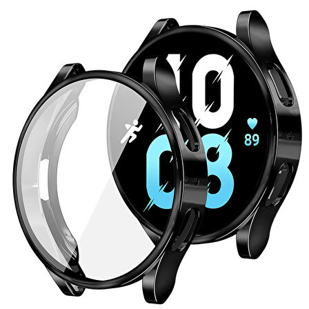 Forzacase Samsung Galaxy Watch5 40mm Önü Kapalı Ekran Korumalı Silikon Kılıf - FC010