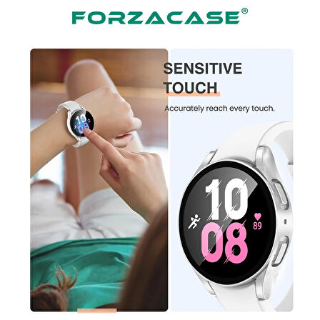 Forzacase Samsung Galaxy Watch5 40mm Önü Kapalı Ekran Korumalı Silikon Kılıf - FC010