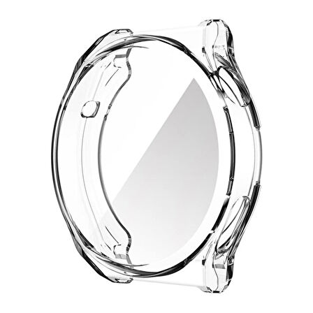Forzacase Huawei Watch GT 3 Pro 46mm ile uyumlu Önü Kapalı Ekran Korumalı Silikon Kılıf - FC010