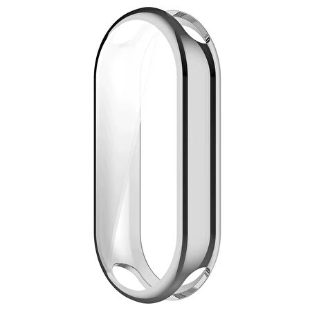 Forzacase Xiaomi Smart Band 10 ile uyumlu Önü Kapalı Ekran Korumalı Silikon Kılıf - FC010